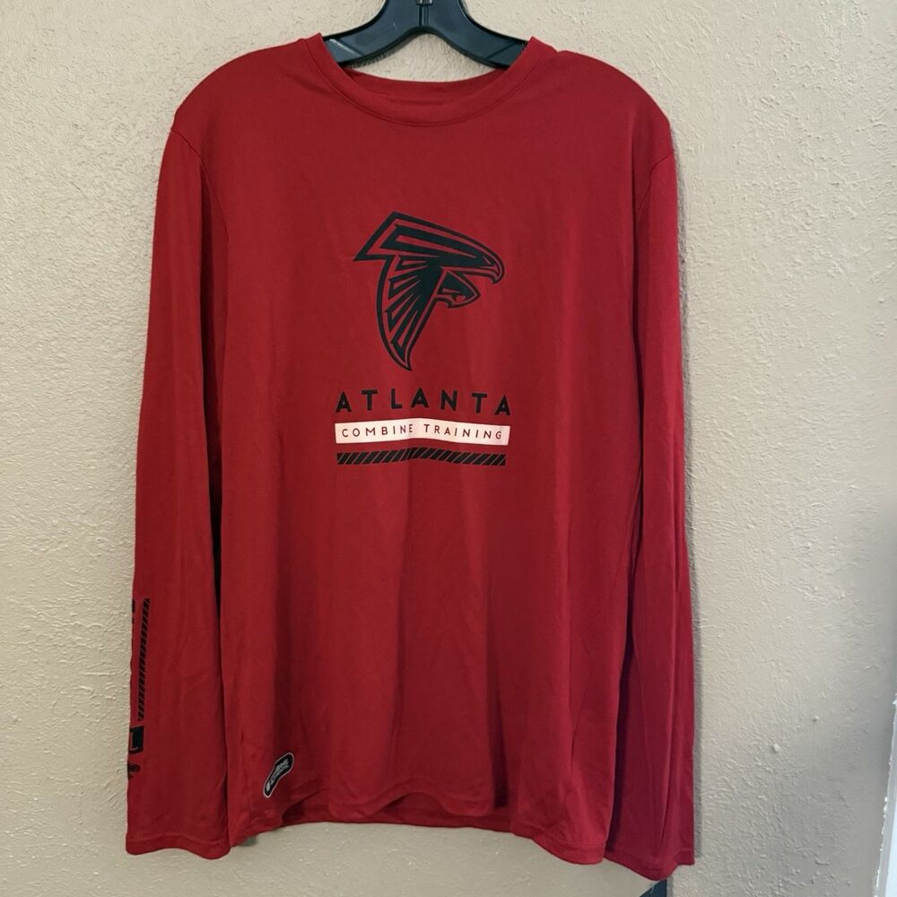 Atlanta Falcons Shirt Mens Med Red New Era NFL Team Apparel NWT Combine